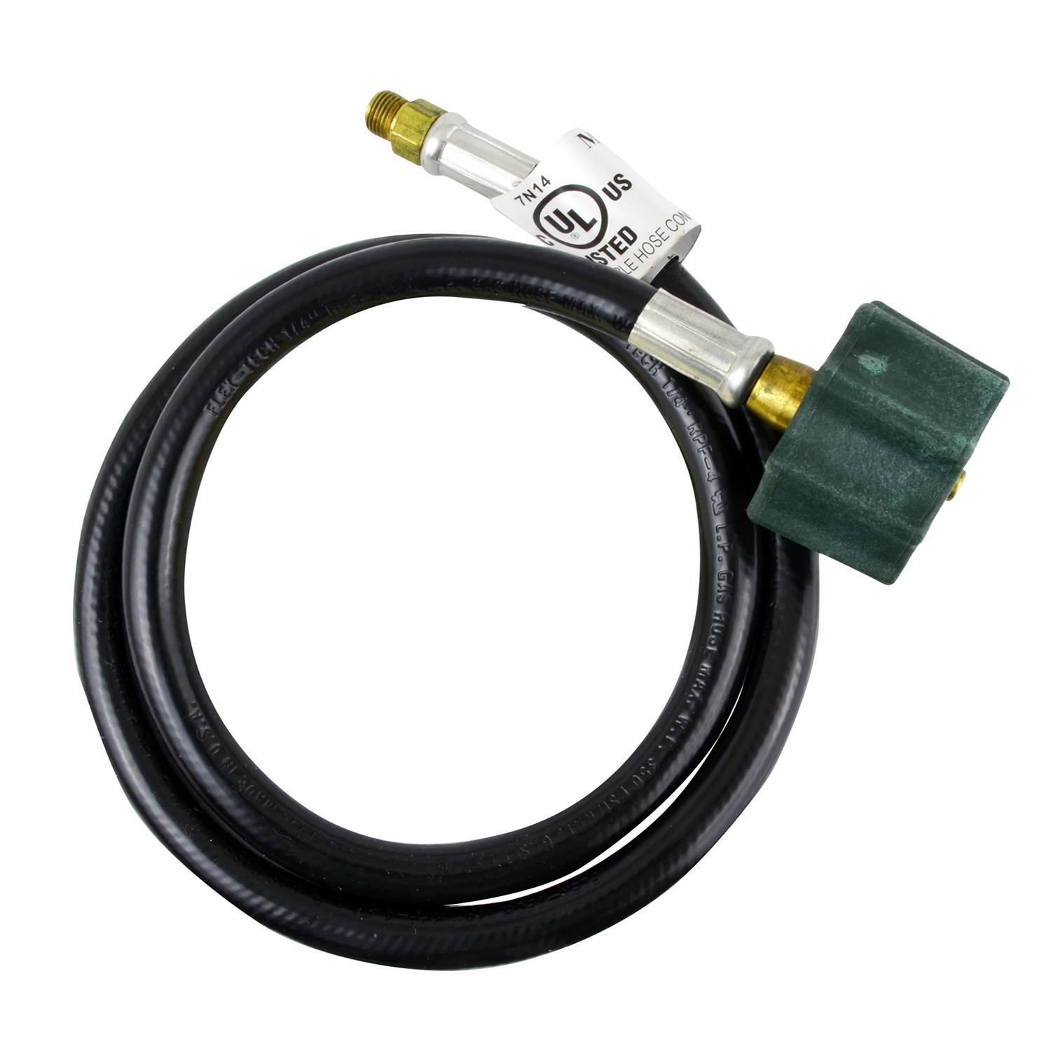 ENERCO F171158-60 Propane Hose Assembly, 5 ft L, Acme Nut x Inverted Male  Flare